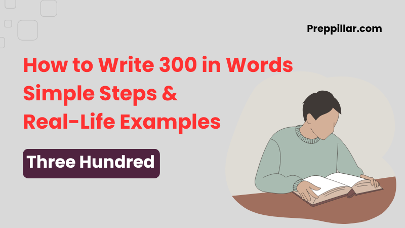 how to write 300 in words
